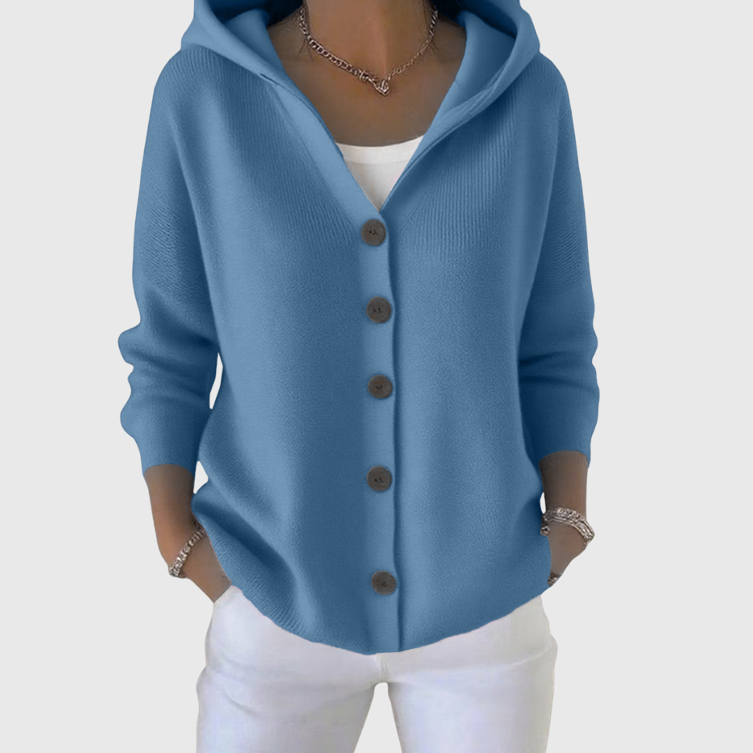 Jessica | Elegant Hooded Cardigan