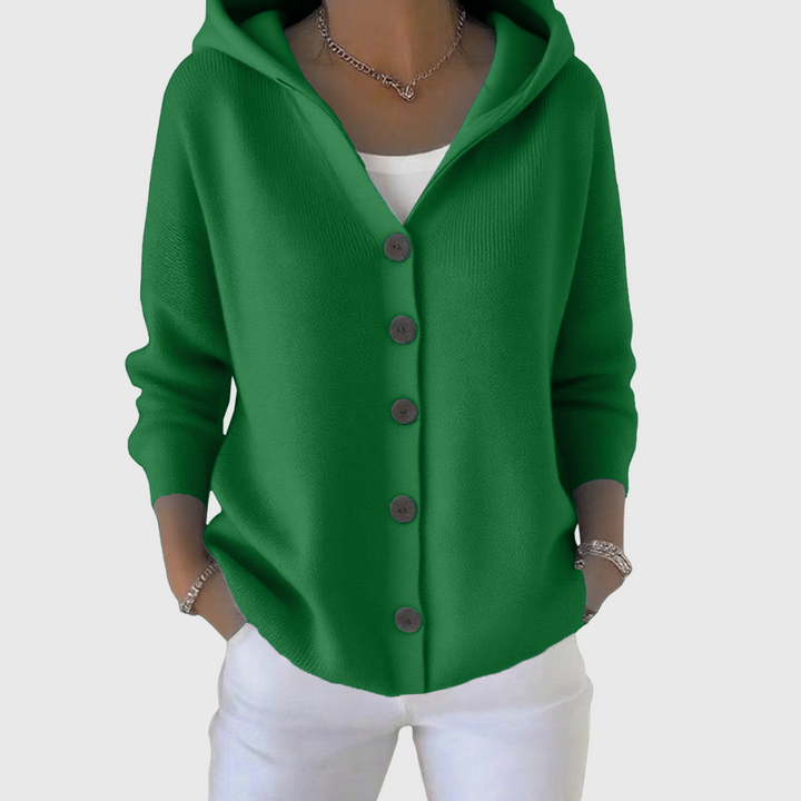 Jessica | Elegant Hooded Cardigan