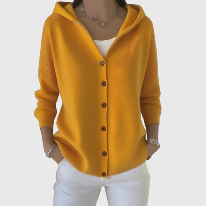 Jessica | Elegant Hooded Cardigan