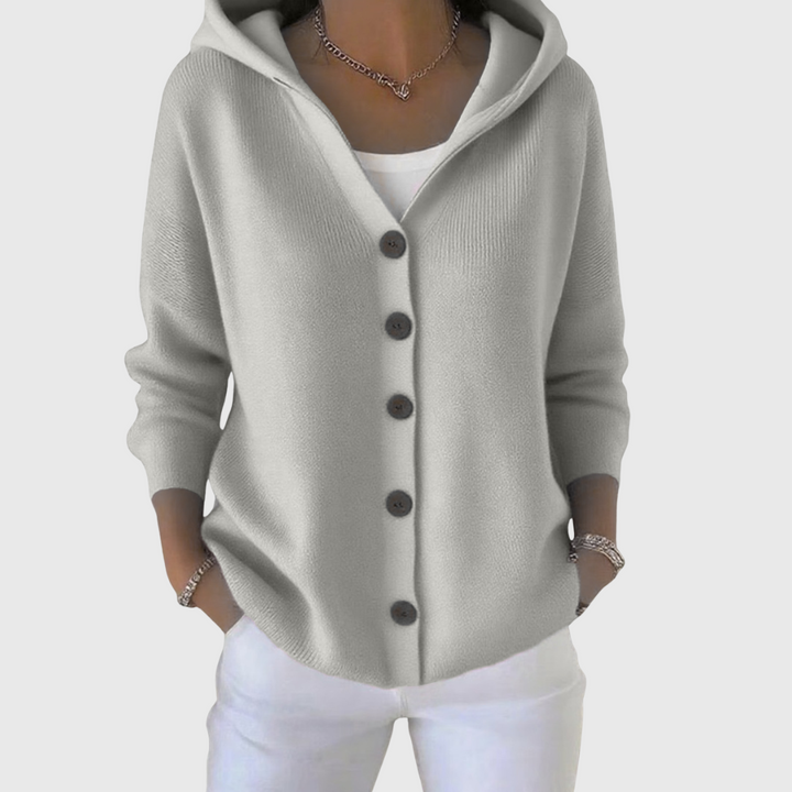 Jessica | Elegant Hooded Cardigan