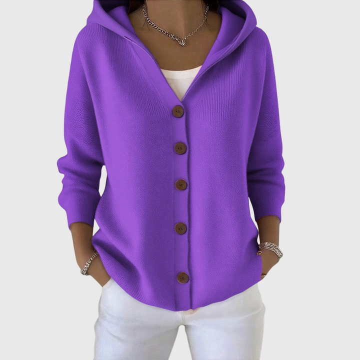 Jessica | Elegant Hooded Cardigan