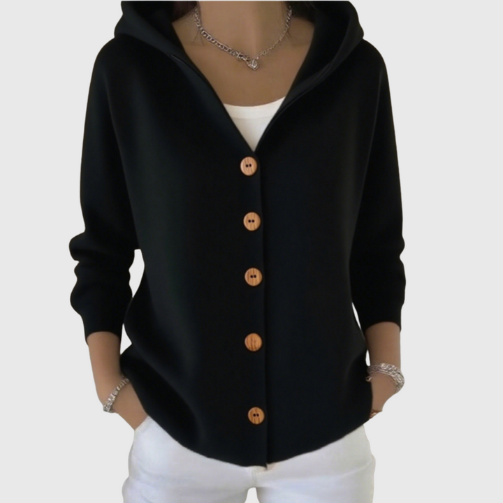 Jessica | Elegant Hooded Cardigan