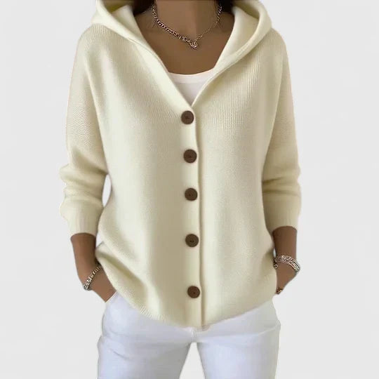 Jessica | Elegant Hooded Cardigan