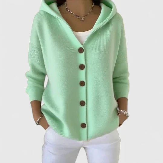 Jessica | Elegant Hooded Cardigan